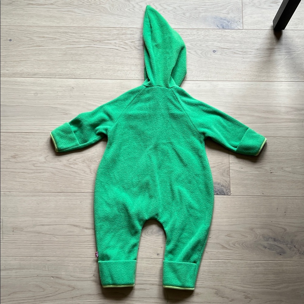 Zutano elf bunting in bright green. 18 months. - Picture 3 of 4